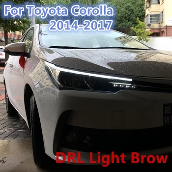 Lys pande LED KØRELYS for Toyota Corolla 2016 2017 Ny Altis Eye Brow Lys LED Eksterne Lampe Signal Parkering Tilbehør