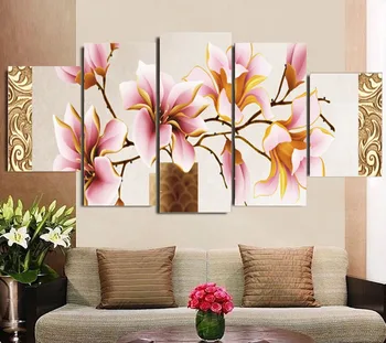 Lærred Maleri Hjem Dekoration Billeder Væg Billeder Til Stuen Modulære Billeder Orchid Vægmaleri Blomst Uden Ramme