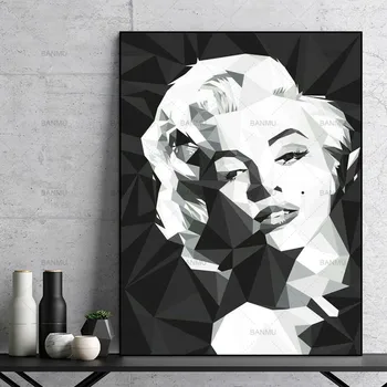 Lærred maleri Væg Kunst Billede udskriver Marilyn Monroe på lærred home decor Væg plakat dekoration til stuen uden ramme