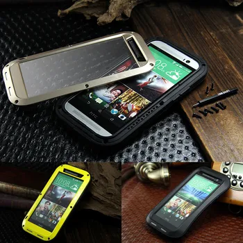 M8 Oprindelige Kærlighed mei Vandtætte etui Til HTC One M8 tilfælde Dropproof Aluminium taske Til HTC M8 Kraftig, stødsikker Sag