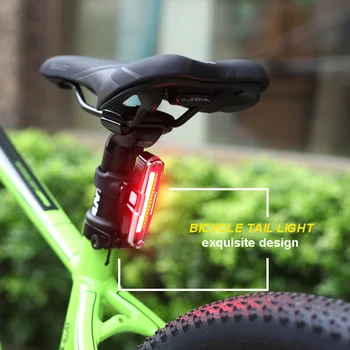 Machfally COB Bageste Cykel lys Baglygte Sikkerhed Advarsel USB-Genopladelige Hale Lampe LED Cykling Cykel Lys Vandtæt lys