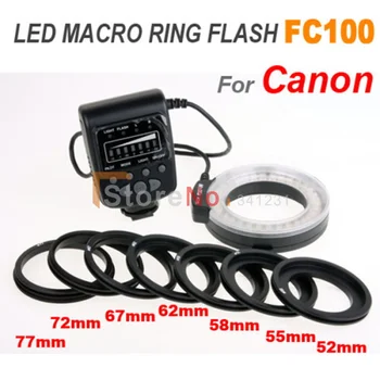 Macro Ring Flash Lys MK FC100 til canon 650D 600D 60D 7D 550D 1100D 10D, 20D 30D D5100 nikon D3100