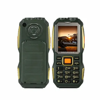 MAFAM M2 russisk, arabisk 4000mAh Dual SIM-Kort UHF-Walkie Talkie Fartskriver trådløse FM-rugged Mobile Power Bank Telefonen P156
