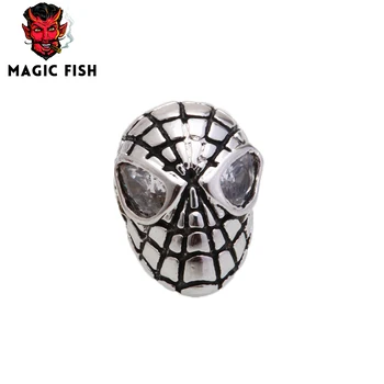 Magic Fisk 10stk/en masse Diy Spiderman Smykker tilbehør perler, håndlavet mænd armbånd Engros choker Perlen Smykker resultater