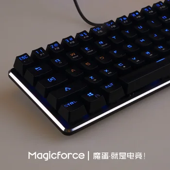 Magicforce Smart 68 Nøgler Baggrundsbelyst Antighosting USB-Mekanisk Gaming Tastatur Alu-Legering Kailh MX Blue/Black Switche Dobbelt PCB