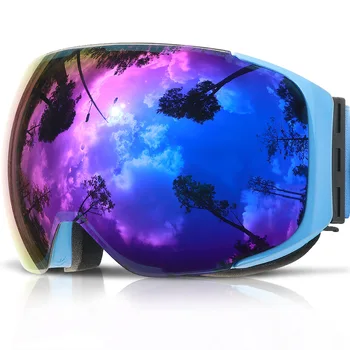 Magnet ski goggles Nye COPOZZ mærke dobbelt lag UV400 anti-fog store ski maske, briller skiløb mænd kvinder sne snowboard goggles