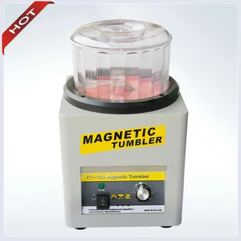 Magnetisk Polermaskine Magnetiske Tumbler Smykker Maskine og Værktøjer Kapacitet 600g Tid Tumbling 0-60min