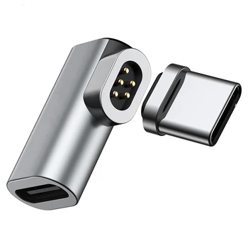 Magnetisk USB Type C Albue Adapter til Macbook, USB-C til USB-C 4.3 EN Hurtig Opladning Kabel-Adapter til Macbook Pro og USB-Enheder C