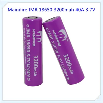Mainifire Factory outlet Høj kvalitet 18650 40A IMR 3,7 v 3200mah Genopladeligt opladelige li-ion-batteri li-ion-batteri Celle(2 stk.)