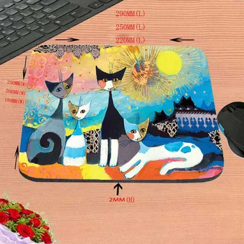 Mairuige Farve Søde Solens Kat Kunst nyankomne DIY Luksus print Stil Anti-Slip Bærbar musemåtte Måtte til Optal Trackball