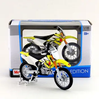 Maisto/1:18-Skalaen/Diecast model motorcykel toy/Suzuki RM-Z250 Supercross Model/Fine Gave eller Legetøj/Colllection/For Børn