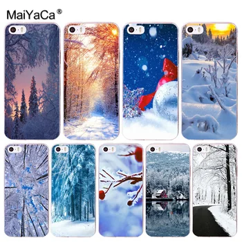 MaiYaCa Vinter jul blødt tpu telefonen case cover for Apple iPhone 8 7 6 6S Plus X 5 5S SE 5C 4 4S tilfælde funda