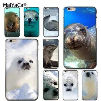 MaiYaCa white black sea seal dyr særtilbud Luksus Lodret phone case for iPhone 8 7 6 6S Plus X 10 5 5S SE 5C tilfælde Coque