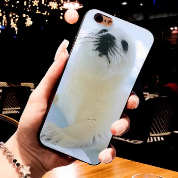 MaiYaCa white black sea seal dyr særtilbud Luksus Lodret phone case for iPhone 8 7 6 6S Plus X 10 5 5S SE 5C tilfælde Coque