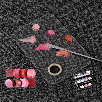 Makeup Nail Foundation Blanding Palet Akryl Rustfrit Stål Spartel Sæt Værktøjer MS22