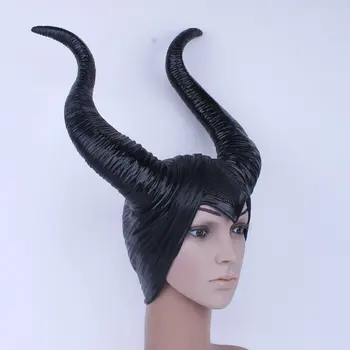 Maleficent Hallowmas latex hoved horn Marlene Phillip mørke heks forbandelse sort cap horn