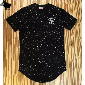 Man Si Tun 2017 Mode summer splash-ink-T-shirt i Bomuld Tyvekoster T-shirts skateboard T-shirt solid Hip Hop T-shirt Mænd er t-Shirts Toppe