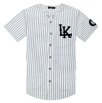 Man Si Tun Sommer Stil Herre Tees Fashion Streetwear Hiphop baseball jersey striped-shirt Mænd Tøj tyga sidste konger Tøj