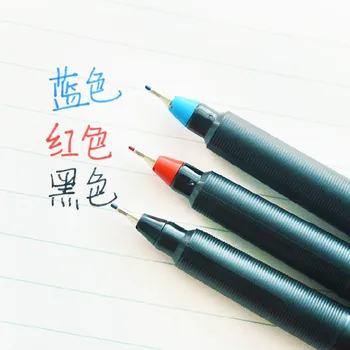 M&G MG-2180 Underskrive Pen 0,5 mm Fin Linje, Pen Sort Rød Blå Fiber Pen Kinesiske Kendte 12 / 24 STK