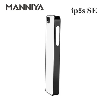MANNIYA 2D-Sublimation Blank mobiltelefon Case for iphone 5/5s/SE med Aluminium Skær og Tape Gratis Fragt!100pcs/masse