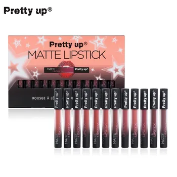 Maquiagem 12pcs/sæt vandtætte matte læift, Let At Bære Lange-varige Liquid lipstick velvet mate lip gloss lip makeup kit sæt