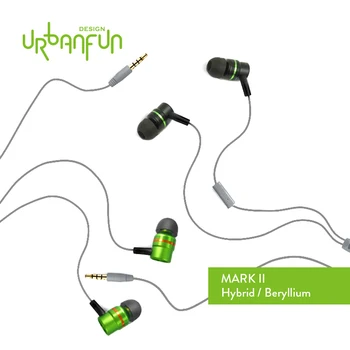 MARK II_URBANFUN Flagskib enklere Version 3.5 mm HiFi Beryllium/Hybrid-Hovedtelefon med Mikrofon Gratis Fragt BM-1