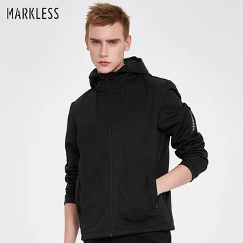 Markless Hooded Jakker Mænd Mode Afslappet jaqueta masculina Plus Størrelse M-3XL chaquetas hombre Sportstøj Frakke Mænd JKA6136M