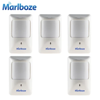 Marlboze 5pcs/masse P812 Kablet Infrarød bevægelsesdetektor til Hjem Sikkerhed Alarm System Kabel PIR-sensor arbejde med Alle Alarm Panel