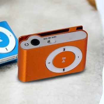Marsnaska Nye Bærbare Metal Clip MP3-Afspiller med 8 Candy Farver, Ingen Memory-Kort Musik Afspiller med TF Slot