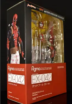 Marvel 15cm X-MAN, DeadPool Figma EX-042 Deadpool DX Ver Super Hero BJD Figur Model Legetøj