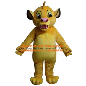 Masoct Lion King Simba Maskot Kostume Brugerdefinerede Fancy Kostume, Anime Cosplay Kits til Halloween party event