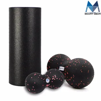 Massage Roller EPP Skum valsepakken (30cm Roller+10cm Massage Bold+24*12cm Peanut Bolden) til fysioterapi & Motion Muskel