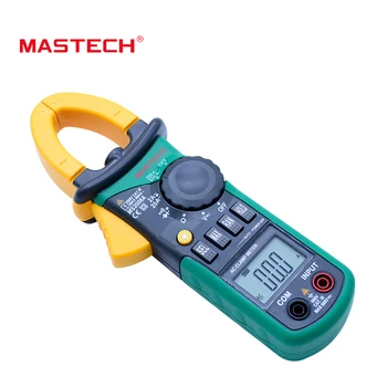 MASTECH MS2008A Digital Clamp Meter Auto Range Clamp Meter Amperemeter Voltmeter Ohmmeter w/ LCD-Baggrundslys