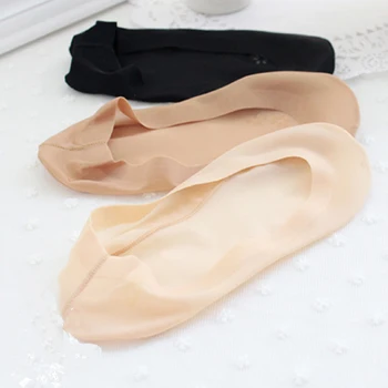 Match-Up Is Silke problemfri båd sokker med silicium gel usynlige anti slip med Dame sokker (5 Par/masse)