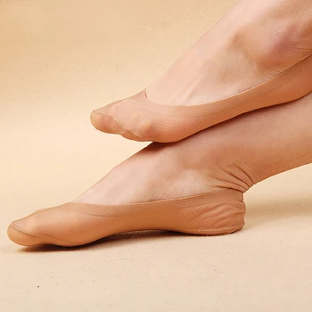 Match-Up Is Silke problemfri båd sokker med silicium gel usynlige anti slip med Dame sokker (5 Par/masse)