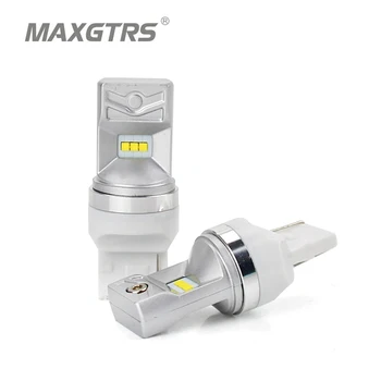 MAXGTRS 2STK T20 W21W 7440 LED-6-SMD LUMILEDS Chip Bil LED Back-Up Omvendt blinklyset DRL-Lys Pærer Bremse Hvid