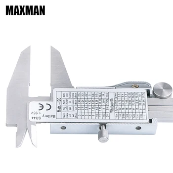 MAXMAN 0-150 MM/INCH Alle Rustfrit Stål af Høj Præcision Elektroniske Digitale Vernier Skydelære 150 MM Måling & Måle Værktøjer