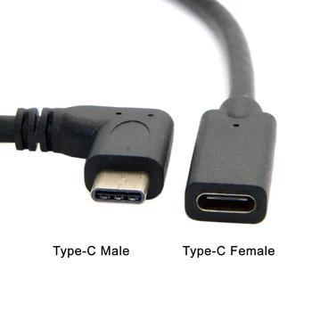 Mayitr Nye Ankomst 20cm/100cm USB-C Kabel Extender Professionelle USB-3.1 Type C Mandlige og Kvindelige Forlængelse af Data Kabler
