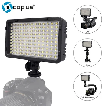 Mcoplus 130 LED Video Light / Fotografering Belysning til DV-Camcorder & Canon, Nikon, Sony, Pentax Olympus DSLR-Kamera VS CN-126