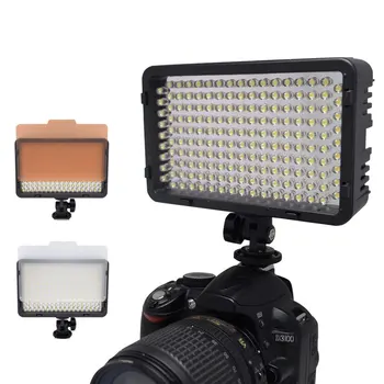 Mcoplus LED-168 LED Video lampe Fotografering Lys til Canon Nikon Panasonic Pentax Olympus & DV-Camcorder Digitalt SLR-Kamera