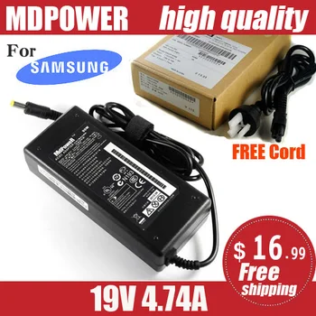 MDPOWER For samsung RF511 RF710 RF711 RF712 Bærbare laptop strømforsyning AC adapter oplader ledning 19V 4.74 EN