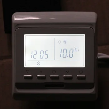 Med varme sensor Programmerbar termostat Elektriske Digitale Gulv Varme Luft i Rummet Varm temperatur Controller Controller