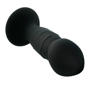 Medicinsk silikone, vandtæt 10 hastigheder vibrerende store tykke anal plug med en stabil suge-kop anal butt sex toy vibrator