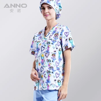 Medicinsk tøj matchende unisex kvinder /mænd åndbar naturlige uniformes hospital sygepleje scurbs sæt