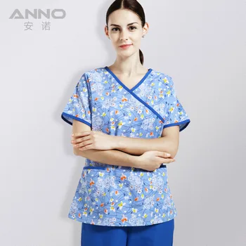 Medicinsk uniformer OEM arbejdstøj kjole uniform hospital sygeplejerske uniformer klinik lab coat designer scrubs til sygeplejerske