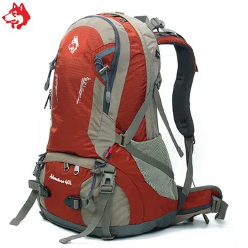 Medium kapacitet 40L/Grøn / Orange/Grå anti-rive nylon vandre rygsæk udendørs sportsaktiviteter camping rygsække