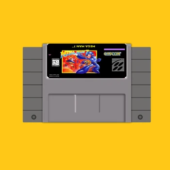 Mega Mand 7 46 Pin 16 Bit Grå Game Card Til USA NTSC Spil Spiller