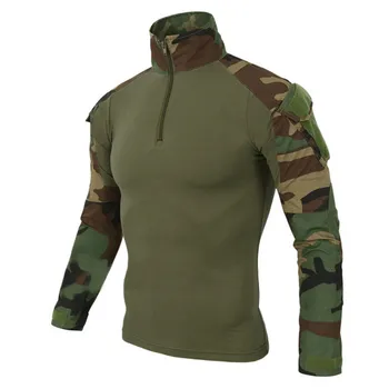MEGE Militære multicam-army combat shirt uniform taktiske shirt med albue puder camouflage jagt tøj ghillie suit top