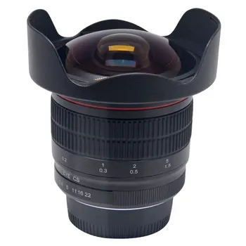 Meike 8mm F/3.5 Ultra HD Fiskeøje Objektiv til Nikon DSLR,Fast-Ikke-Zoom Linse