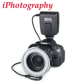 Meike FC-100 FC100 Macro Ring Flash Lys til Nikon Canon EOS 650D 600D 60D 7D 550D T4i T3i til Nikon D5300 D7000 D5200 D90 osv.